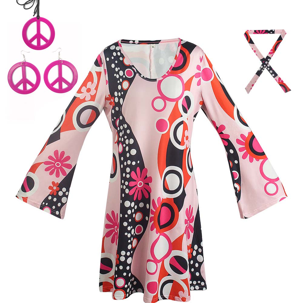 Women'S Accessories In The 60S - 할로윈 레트로 60년대 70년대 디스코 의상