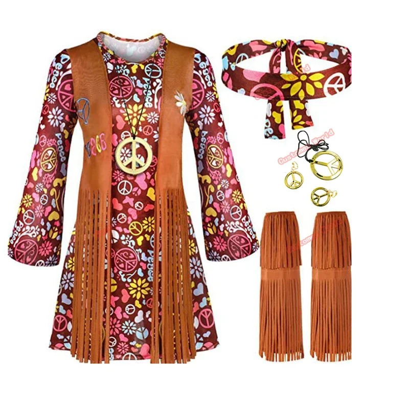 Women'S Accessories In The 60S - 2026 평화 사랑 여성 파티 60년대