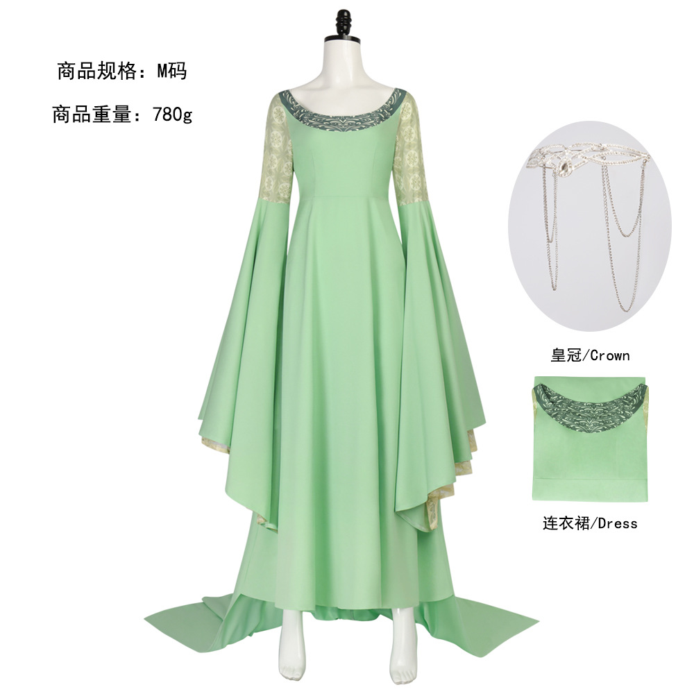 Women Accessories Trending - 할로윈 의상 아르웬 코스프레 의상 반지의