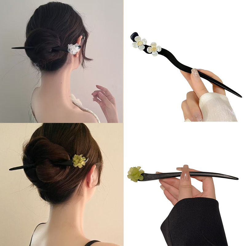 Women Accessories Trending - 빈티지 중국 스타일 나무 꽃 머리
