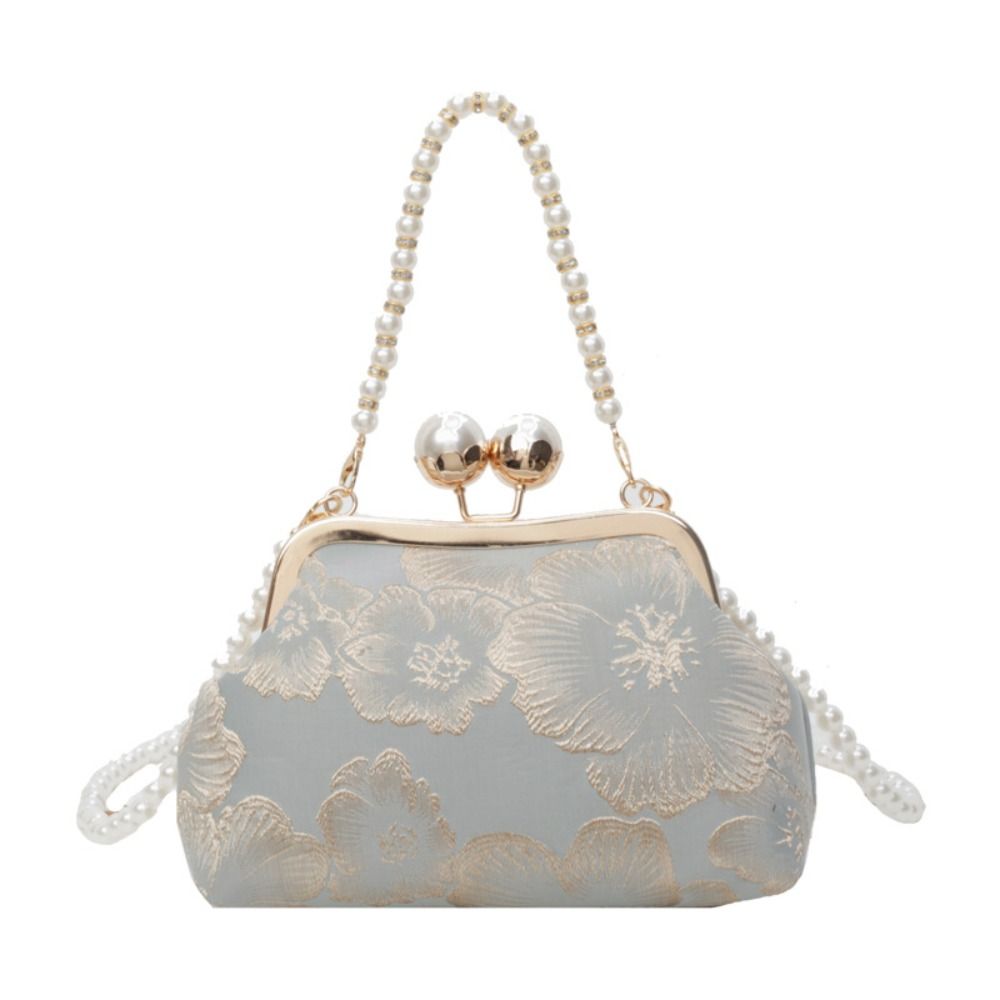 Women'S Accessories Handbags - 진주 중국 스타일 핸드백 키스락 숄더