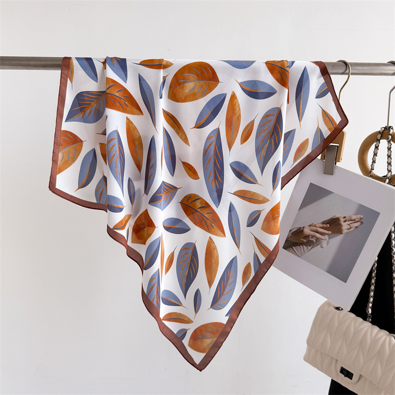 Silk Scarf Square - 럭셔리 브랜드 프린트 70cm 스퀘어 스카프