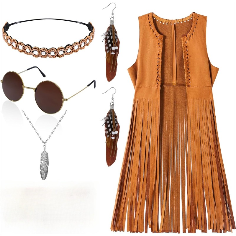 Women'S Accessories In The 60S - 60년대 70년대 여성 의상 디스코 히피