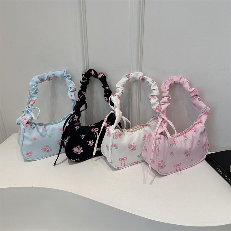 Women'S Accessories Handbags - 귀여운 꽃무늬 리본 프린트가 있는 한국