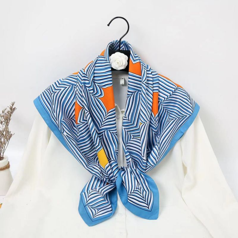 90cm 정사각형 스카프 고품질 반다나 여성용 명품 트 - Silk Scarf Square 리뷰 및 가격