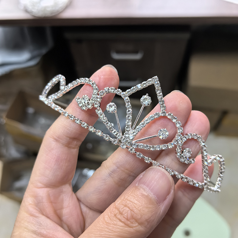 실버 컬러 라인스톤 신부 왕관 럭셔리 크리스탈 티아라  - Women'S Accessories H&M 리뷰 및 가격