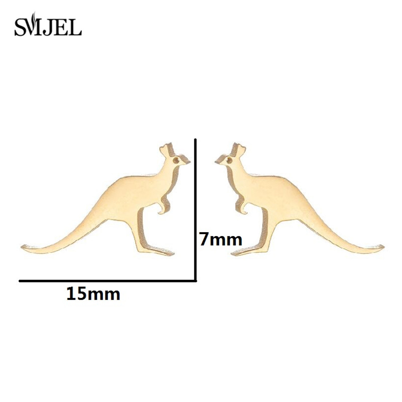 여성을위한 미니 호주 캥거루 스터드 귀걸이 귀여운 스테 - Women'S Accessories Australia 리뷰 및 가격