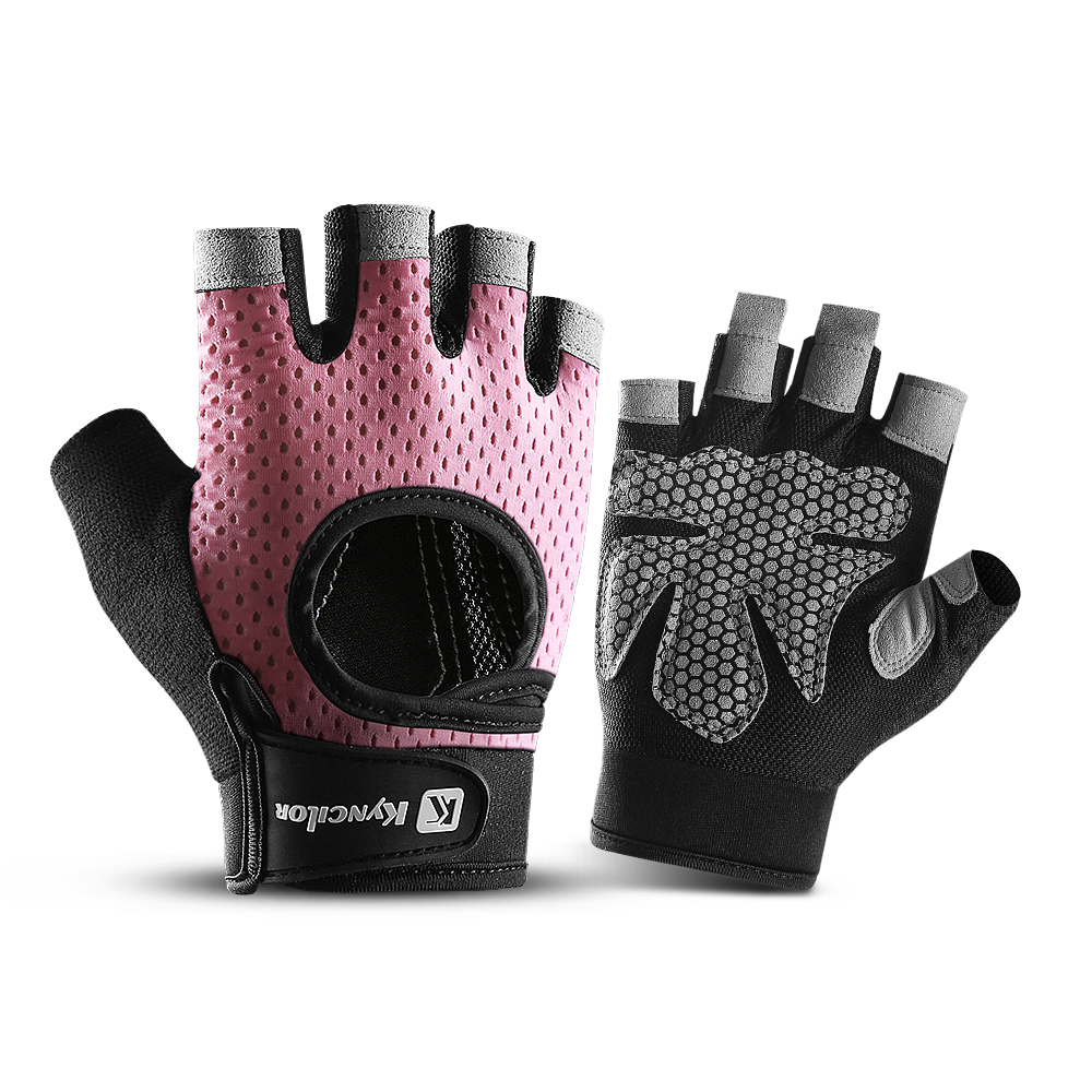 하프 핑거 장갑 체육관 피트니스 미끄럼 방지 여성 남성 - Women'S Exercise Accessories 리뷰 및 가격