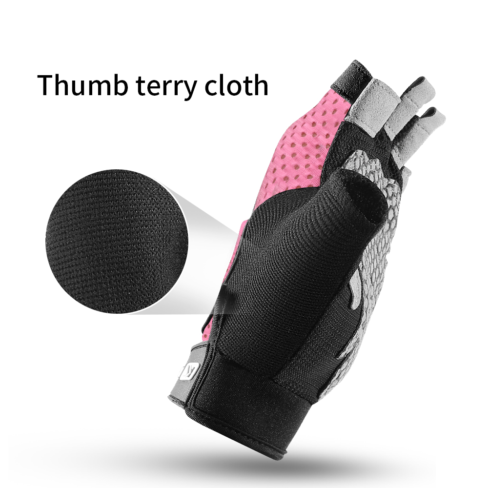 하프 핑거 장갑 체육관 피트니스 미끄럼 방지 여성 남성 - Women'S Exercise Accessories 리뷰 및 가격