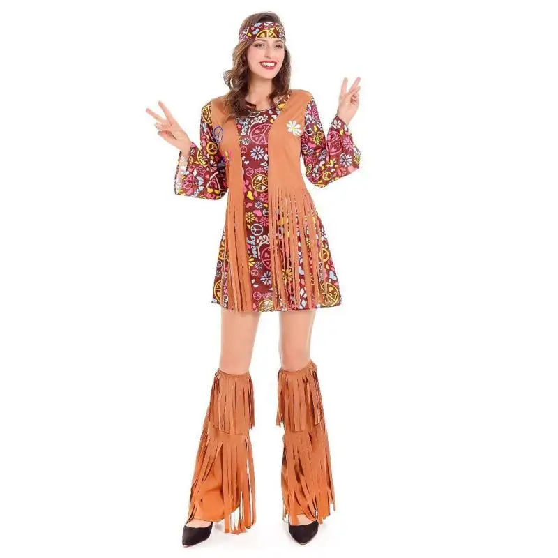 여성 60년대 70년대 빈티지 히피 디스코 의상 세트, - Women'S Accessories In The 60S 리뷰 및 가격