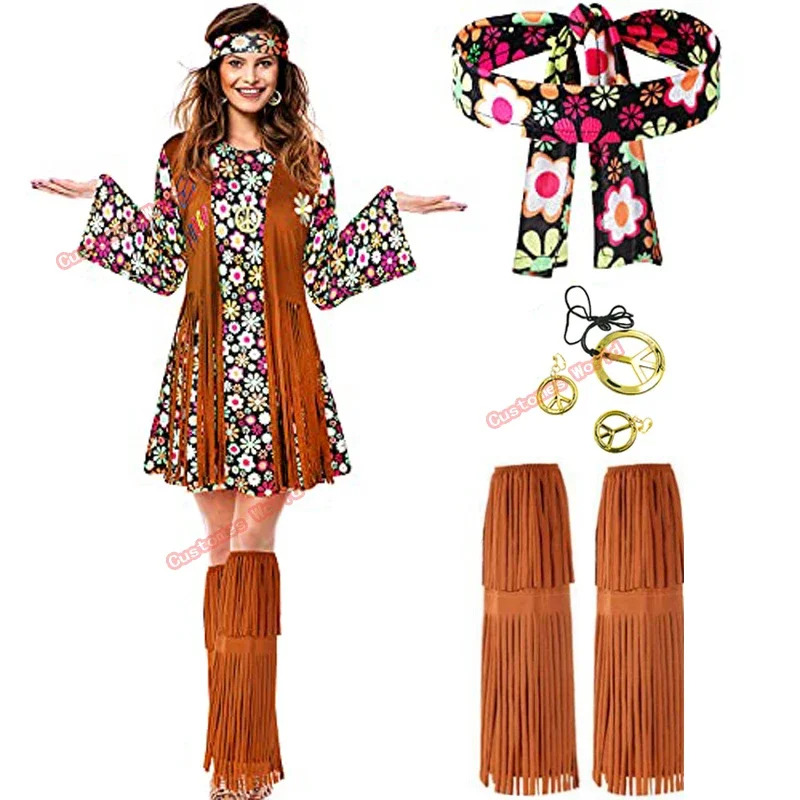 2026 평화 사랑 여성 파티 60년대 70년대 무대  - Women'S Accessories In The 60S 리뷰 및 가격