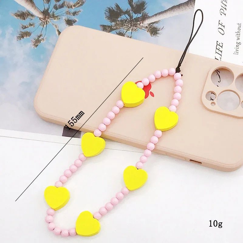 아크릴 별 사랑 곰돌이 폰줄 여성용 핸드메이드 비즈 폰 - Women Accessories Picture 리뷰 및 가격