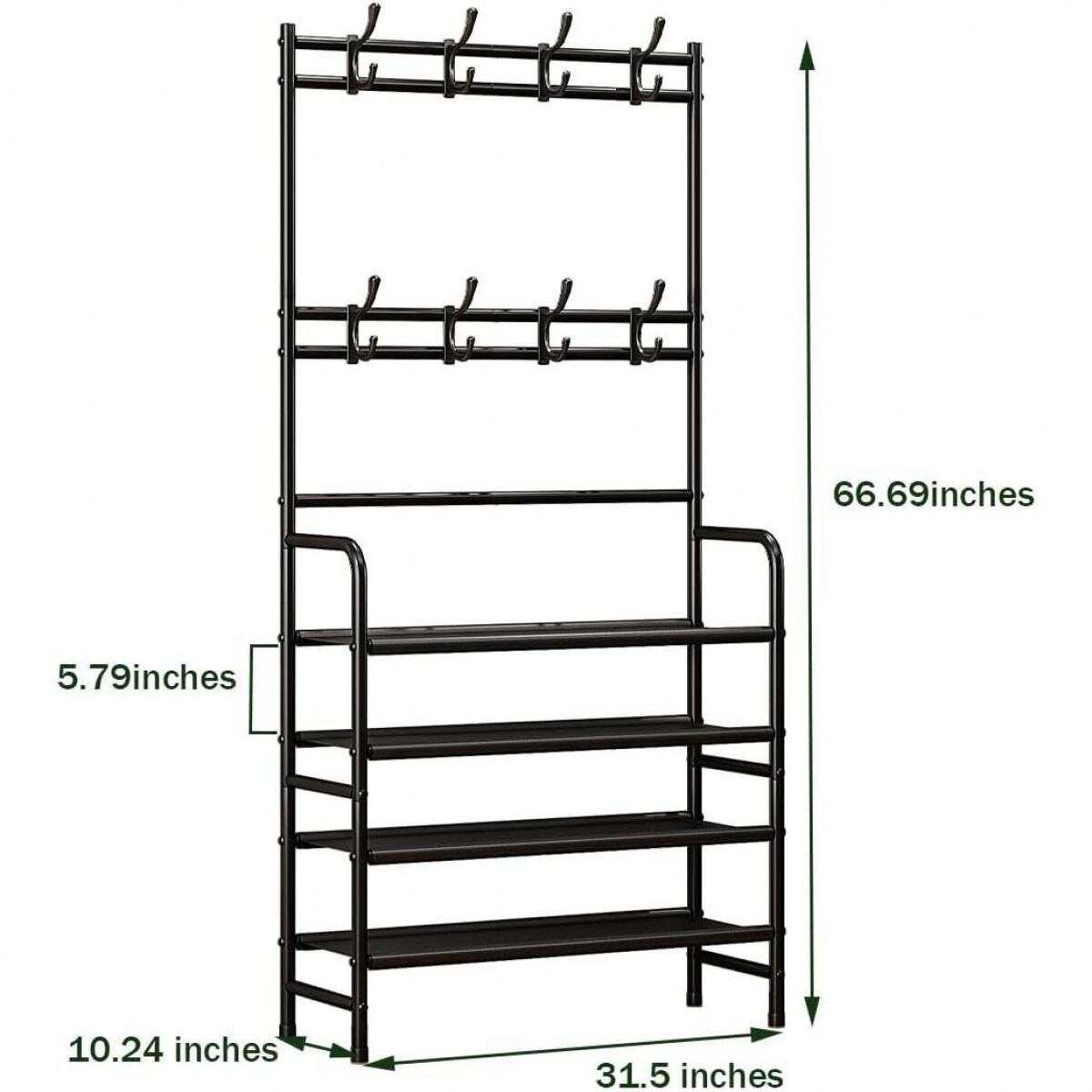 SUOERNUO 메탈 4단 신발 정리대 - 8개의 후크 - Women'S Accessories Rack Room Shoes 리뷰 및 가격