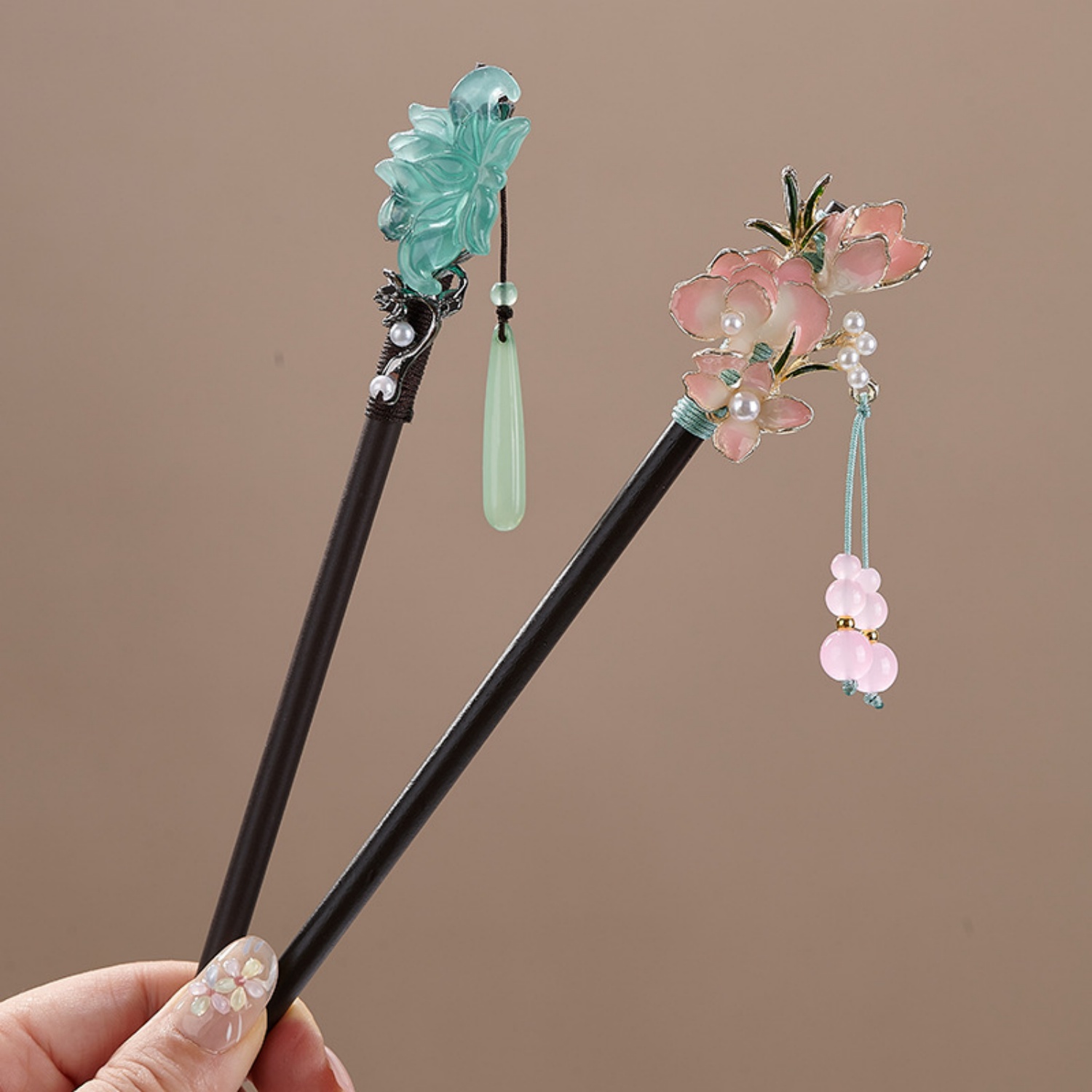 여성을위한 빈티지 꽃 머리핀 우아한 나무 꽃 머리 스틱 - Women'S Accessories H&M 리뷰 및 가격