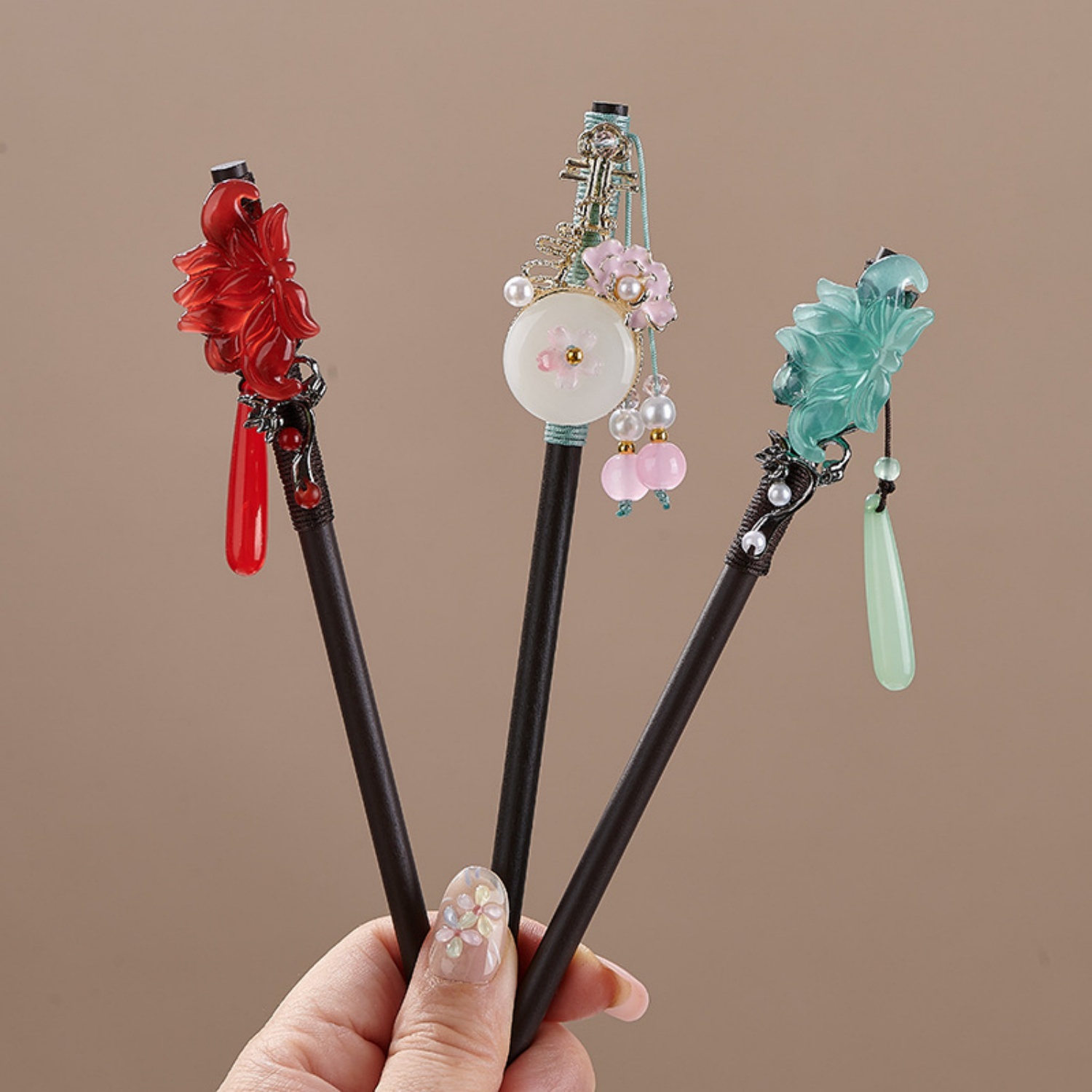 여성을위한 빈티지 꽃 머리핀 우아한 나무 꽃 머리 스틱 - Women'S Accessories H&M 리뷰 및 가격