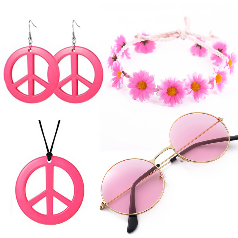 60년대 70년대 여성용 디스코 의상 히피 액세서리 프 - Women'S Accessories In The 60S 리뷰 및 가격