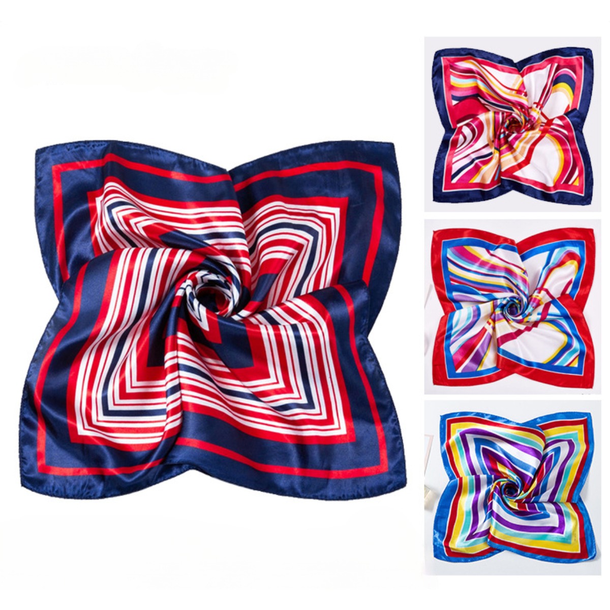 여성용 사각 실크 스카프, 여성용 패션 프린트 작은 목 - Silk Scarf Square 리뷰 및 가격