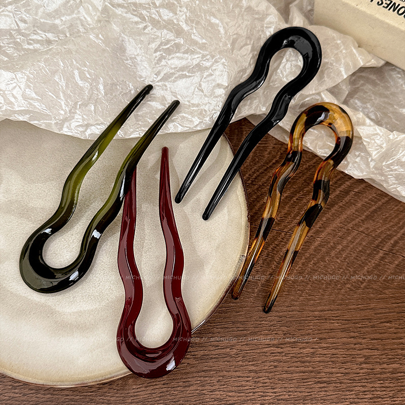 2026 U자형 헤어 포크 패션 거북이 등껍질 아세테이 - Women'S Accessories H&M 리뷰 및 가격