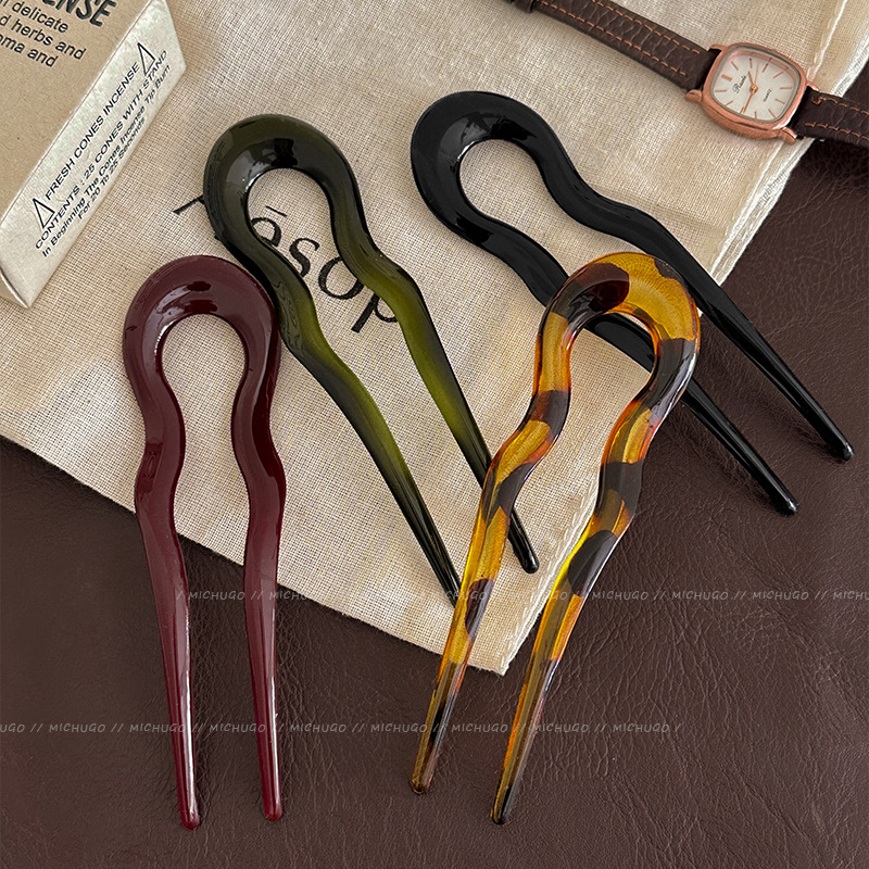 2026 U자형 헤어 포크 패션 거북이 등껍질 아세테이 - Women'S Accessories H&M 리뷰 및 가격