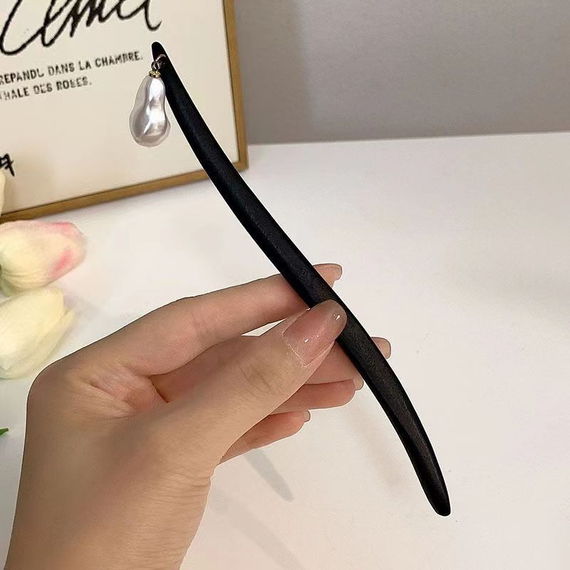 빈티지 중국 스타일 나무 꽃 머리 스틱 여성을위한 진주 - Women Accessories Trending 리뷰 및 가격