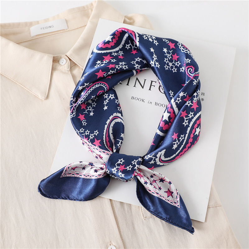 60cm 럭셔리 스퀘어 실크 스카프 여성용 히잡 헤어  - Silk Scarf Square 리뷰 및 가격