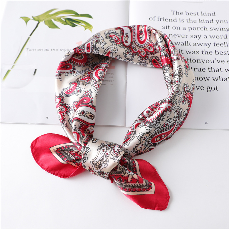 60cm 럭셔리 스퀘어 실크 스카프 여성용 히잡 헤어  - Silk Scarf Square 리뷰 및 가격