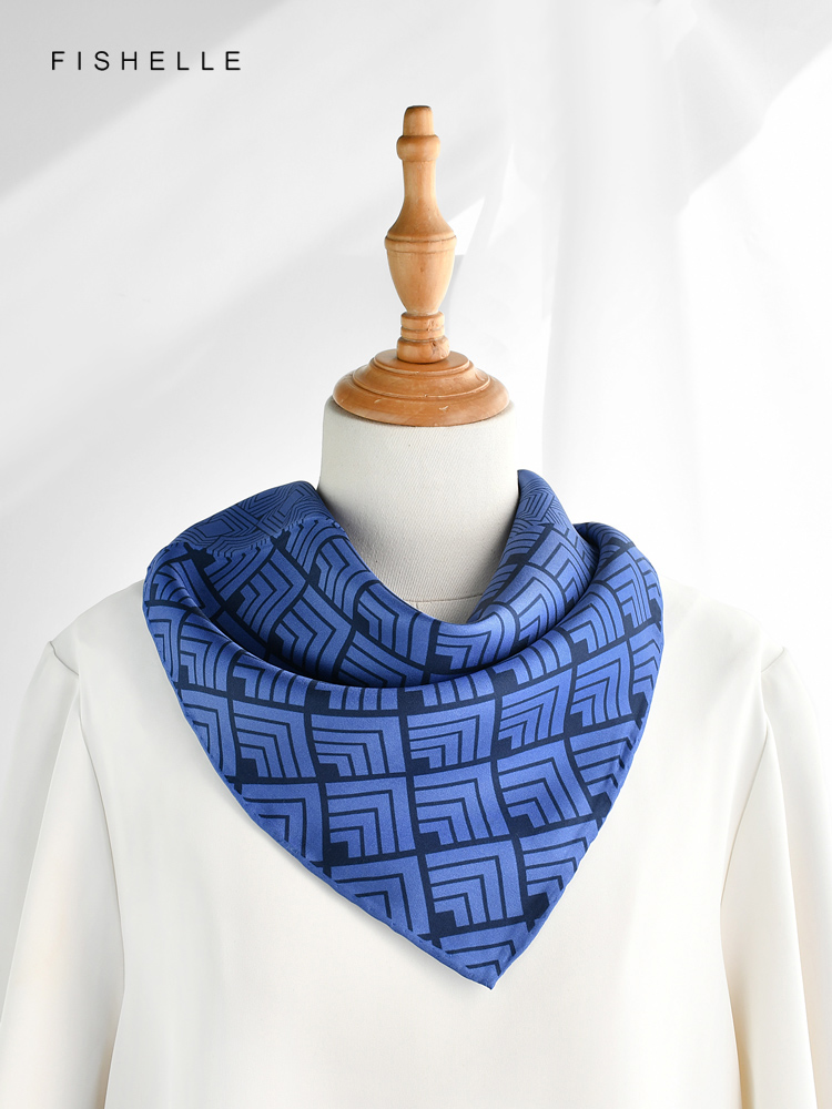 중국 클래식 블루 화이트 도자기 천연 실크 스카프, 능 - Silk Scarf Square 리뷰 및 가격