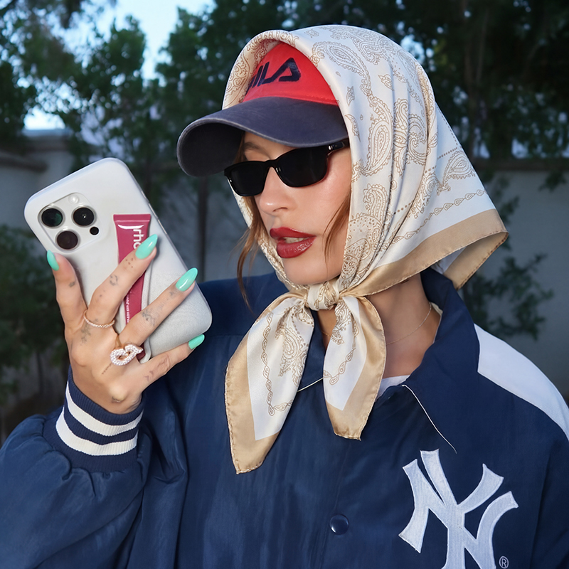 빈티지 베이지 페이즐리 프린트 스퀘어 스카프 새틴 실크 - Silk Scarf Square 리뷰 및 가격