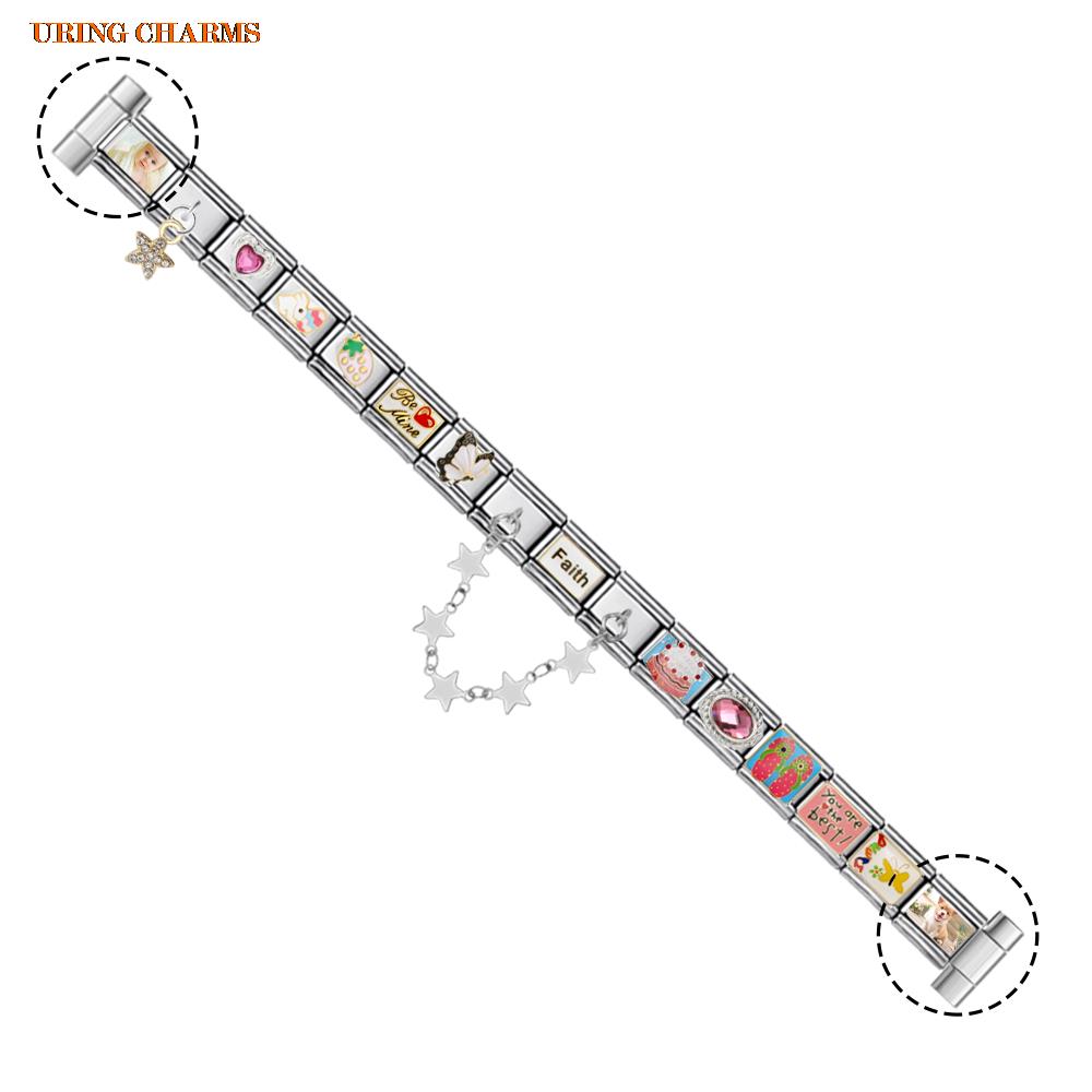 1쌍 사진 로고 맞춤형 시계 스트랩 커넥터 9mm 이탈 - Women Accessories Picture 리뷰 및 가격