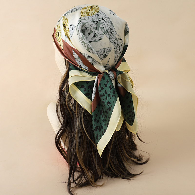 70x70cm 여성 스카프 실크 느낌 헤어 넥 스퀘어  - Silk Scarf Square 리뷰 및 가격