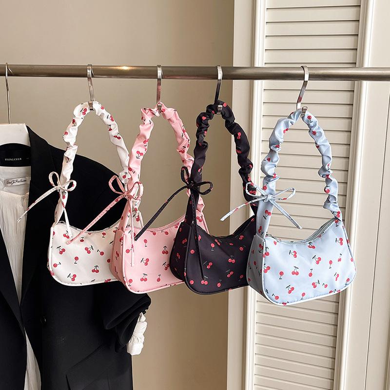 귀여운 꽃무늬 리본 프린트가 있는 한국 캔버스 숄더백  - Women'S Accessories Handbags 리뷰 및 가격